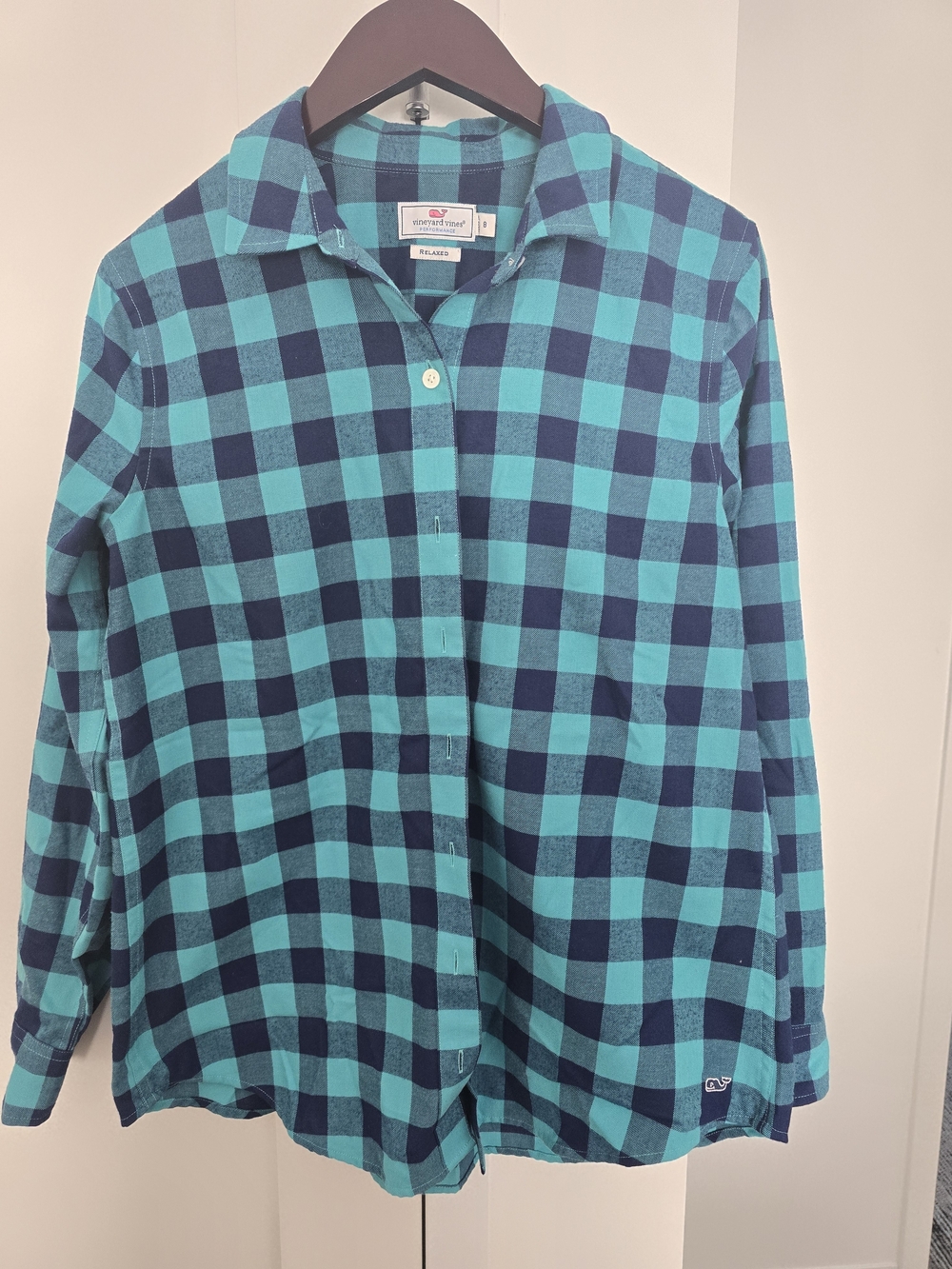 Vineyard Vines Blue Plaid Button-Front Shirt
